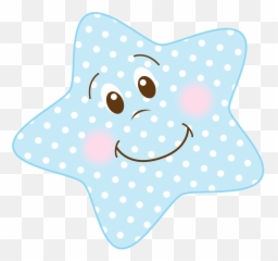 Twinkle Star Png - Say Hello Baby Blue Star Clipart Cute