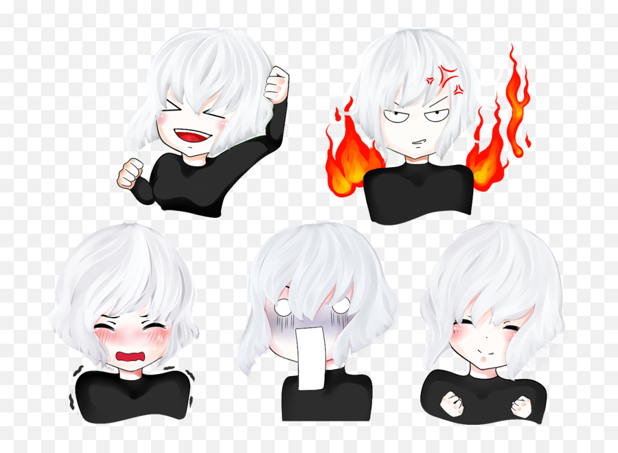 Emoji Stickers Png - Anime Sticker Pacl Png,Emoji Png Pack