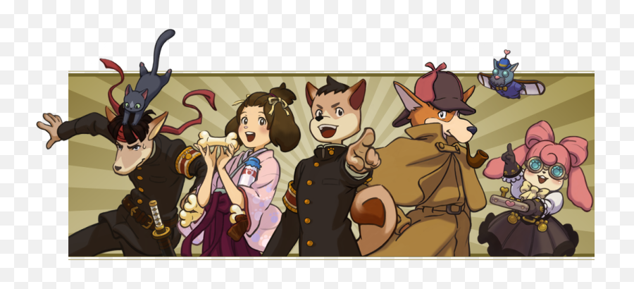Aprilu0027s Fools Capcom Reveals A Brand New Ace Attorney Game - Dog Great Ace Attorney Png,Ace Attorney Logo