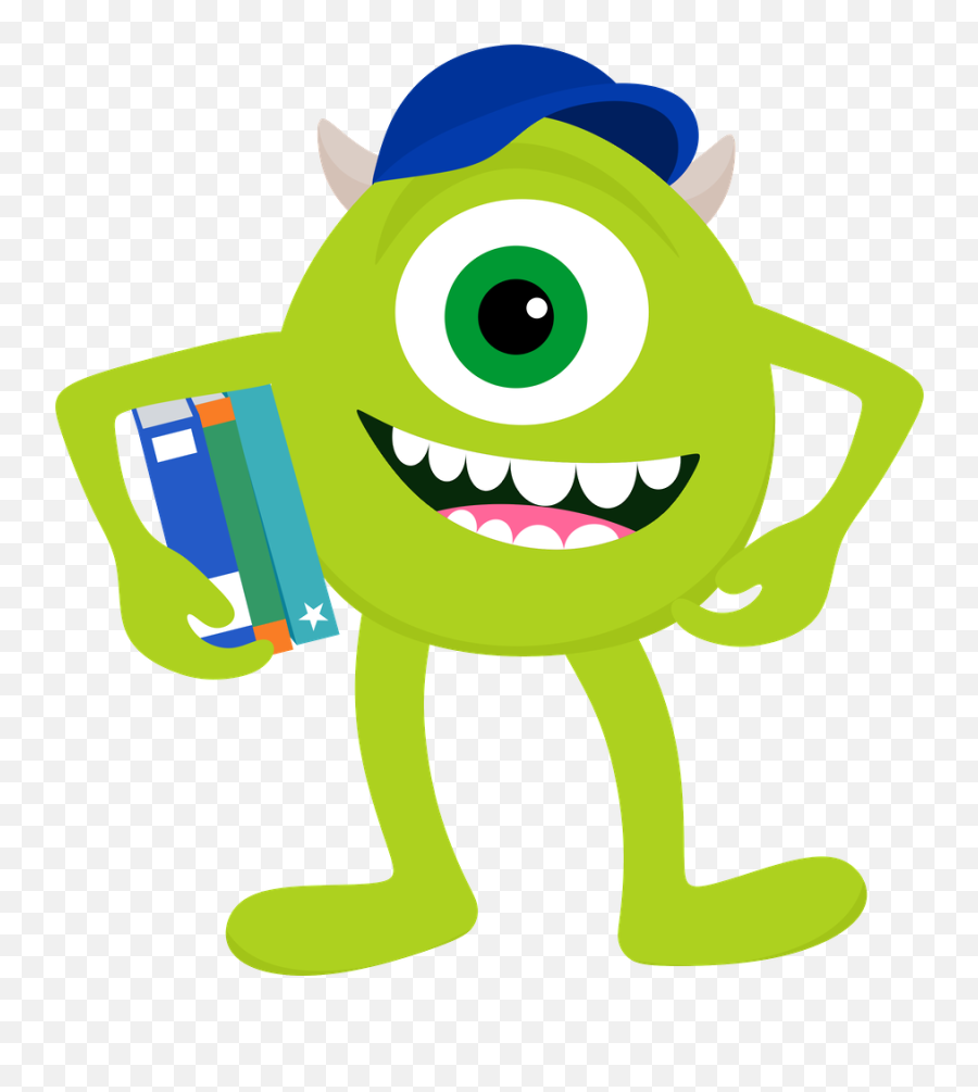 Minus - Say Hello Monster Inc Party Monster Party Cartoon Mike From Monsters Inc Png,Monster Transparent Background