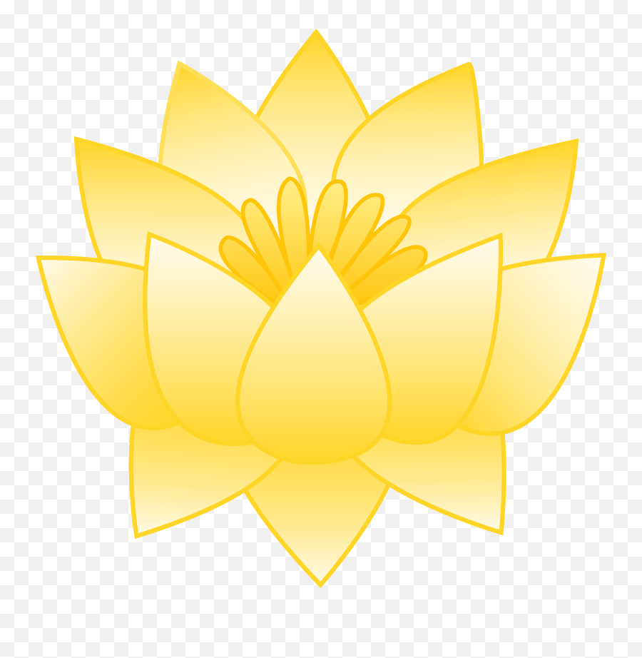 Lotus Clipart Plant Transparent - Clip Art Png,Yellow Flower Logo