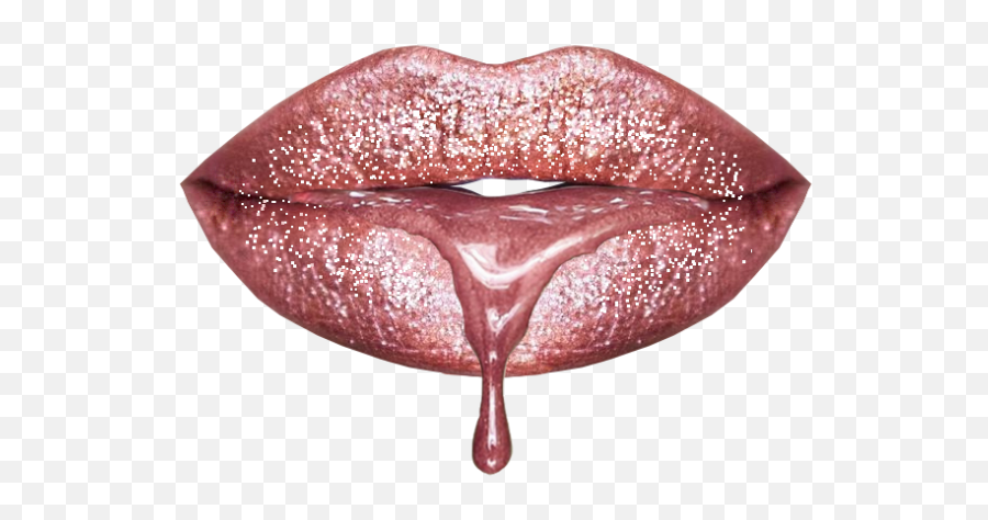 Glitter Dripping Lips Png Gold Dripping Lips Png Drip Lip 