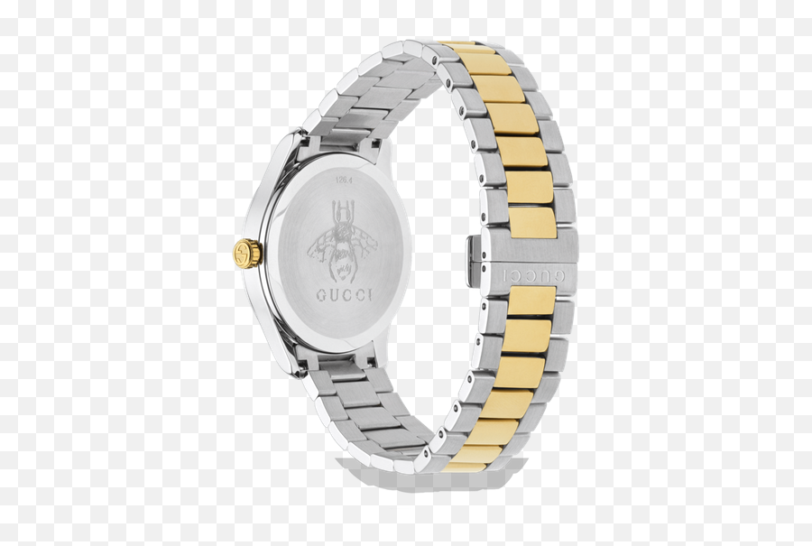 Gucci G - Timeless Snake Bicoloured Bracelet Watch Ya1264076 Gucci Watch Png,Gucci Snake Logo