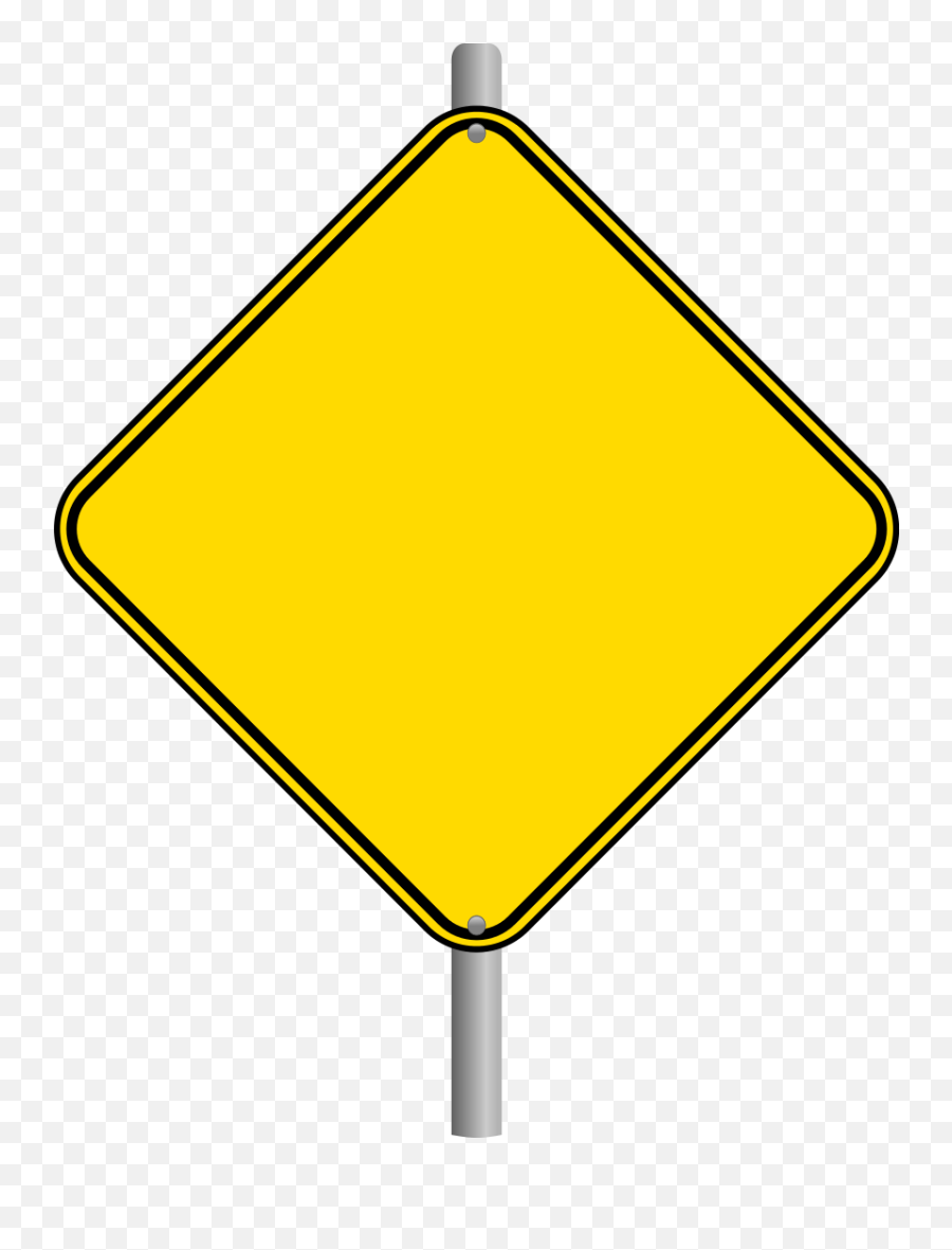 Clipart Car Road Transparent Free For - Blank Warning Sign Png,Road Clipart Transparent