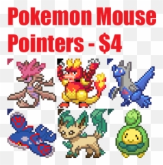 Pokemon Mouse Pointers From Pixelhoot By Pixelartist - Fur Creative Arts png