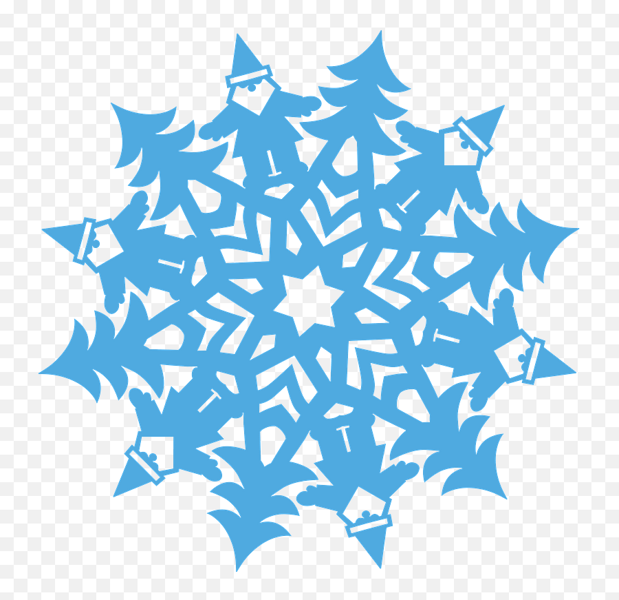 Santa Claus Snowflake Clipart Free Download Transparent - Clip Art Png,Snowflakes Clipart Png
