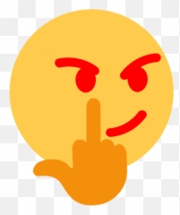 Yellow Orange Smile Emoticon - Fuck You Emoji Png
