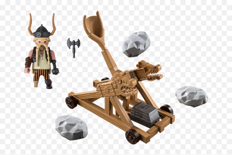 Dreamworks Dragons Gobber With Catapult - Playmobil 9245 Png,Catapult Png