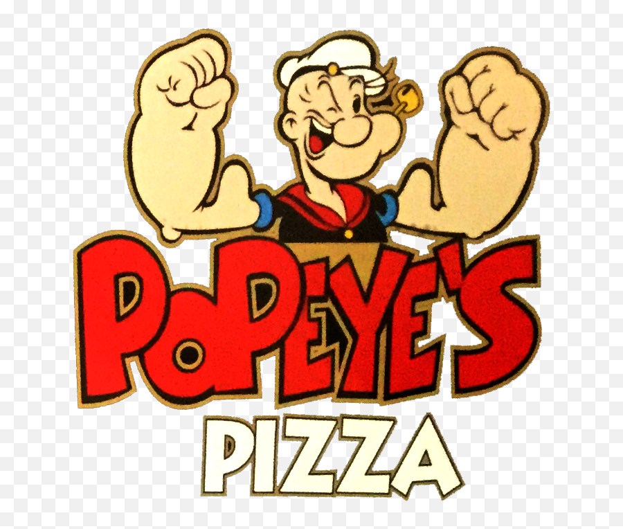 Popeyes Pizza Chesterfield Takeaway Order - Popeyes Pizza Logo Png,Cartoon Pizza Logo
