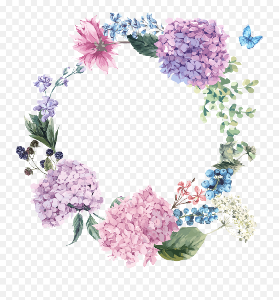 Download Hd Floral Purple Lilac Reef - Png Lilac Flower Circle,Floral Circle Png