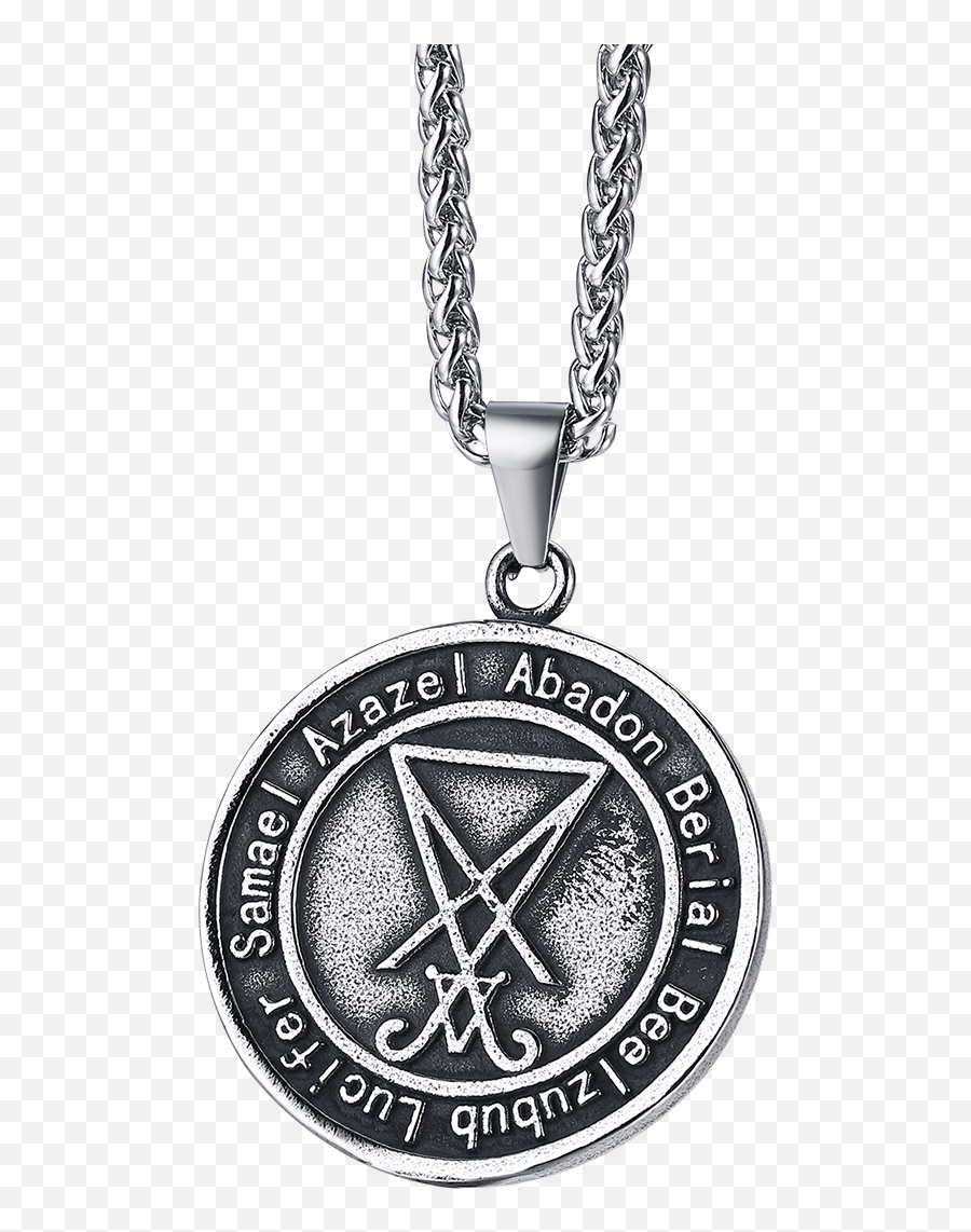 Download Satanic Necklace Hd Png - Uokplrs Satanic Pendant,Cross Necklace Png