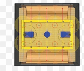 Download Basketball Court With Bleachers Diagram Hd Png - Parcheesi