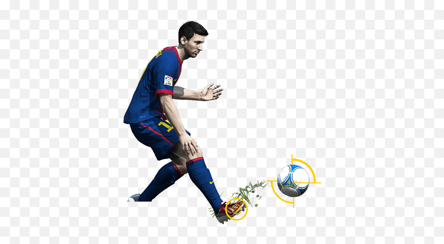 Download Messi Fifa Png - Jogador Chutando Bola Png Full Fifa Personajes Png,Fifa Png