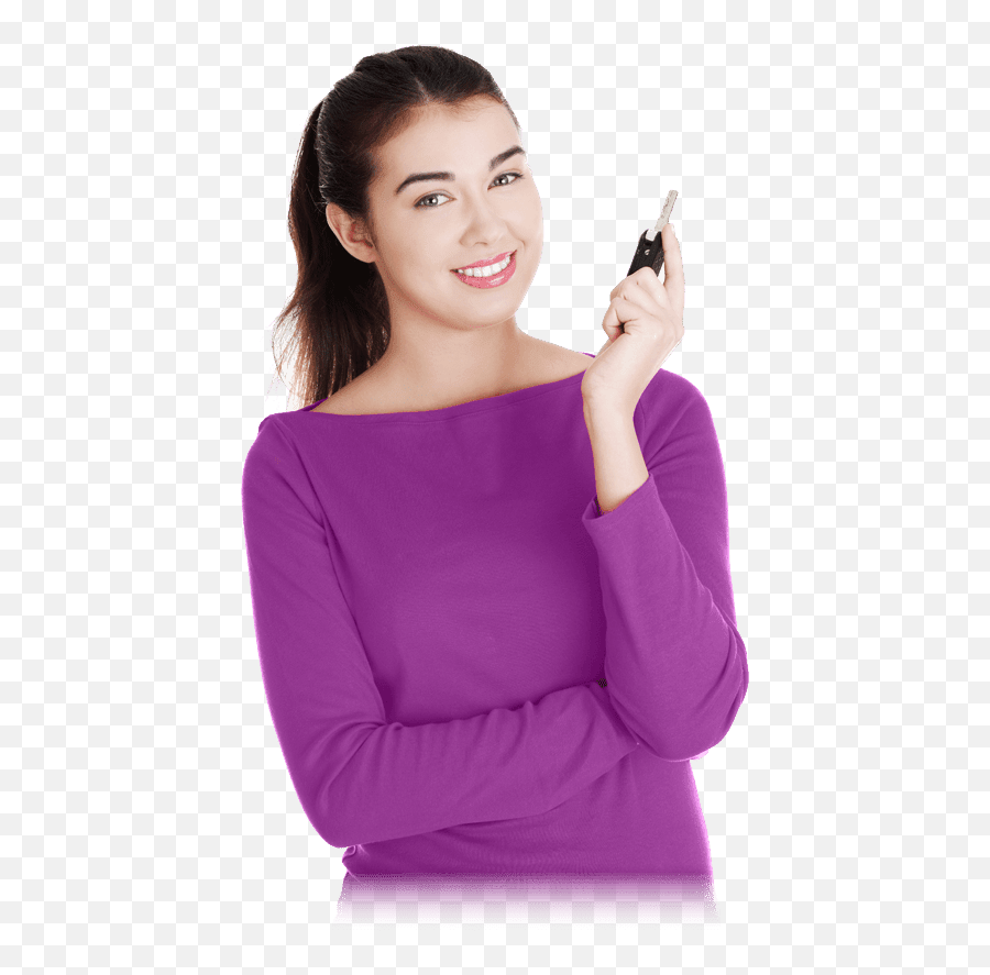 Download Auto Loans With No Money Down - Girl With Car Key Girl Car Key Png,Car Key Png