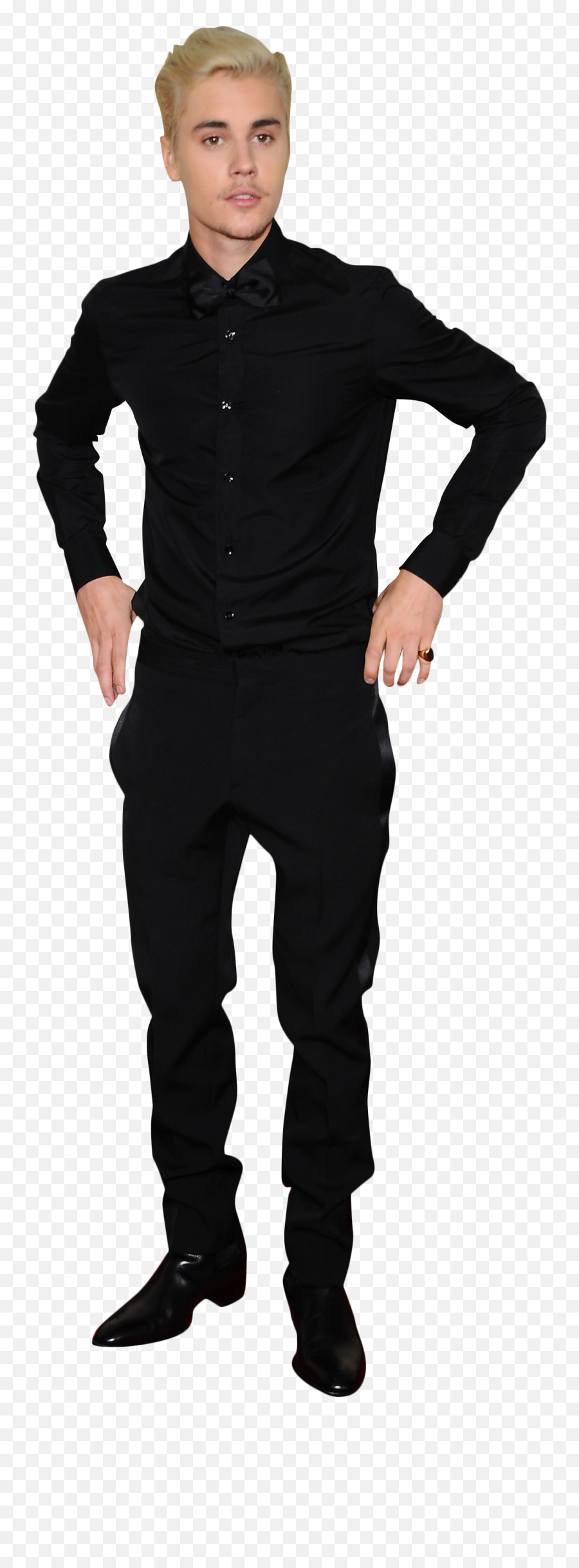 Justin Bieber In Black Png Image For - Justin Bieber Black Formal Dress,Celebrity Png