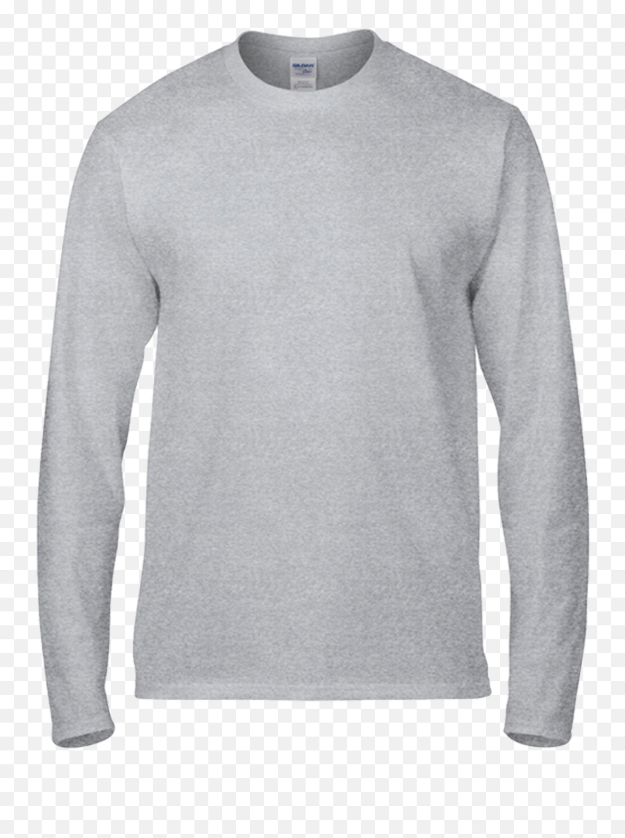 Gildan Premium Cotton Adult Long Sleeve T - Shirt 76400 U2013 5 Colors Gildan Sweater Long Sleeve Png,Grey T Shirt Png