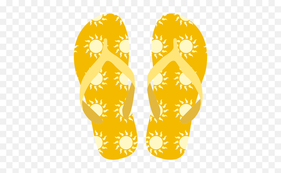 Sun Pattern Flip Flops - Transparent Png U0026 Svg Vector File For Teen,Flip Flops Transparent Background