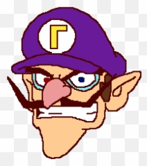 Pixilart - Waluigi Face Png