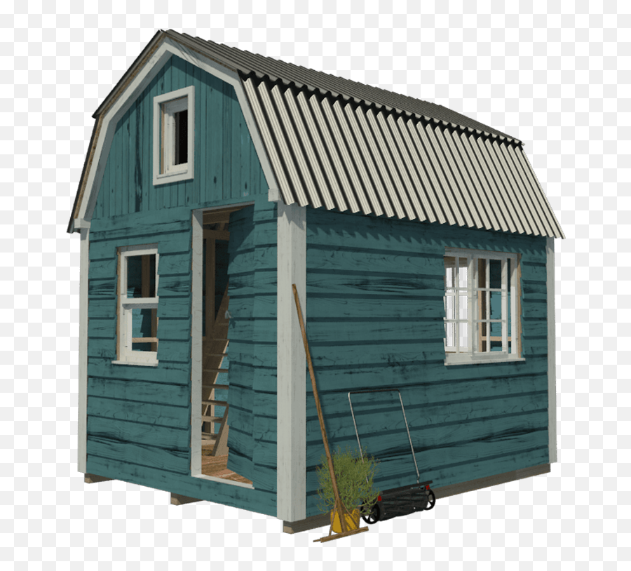 Gambrel Roof Shed Plans Sonja - Shed Png,Shed Png