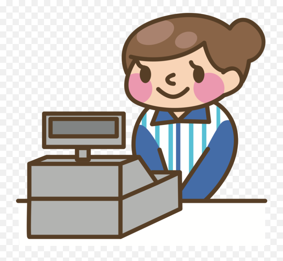 Cashier Cash Register Money Computer - Cashier Clipart Png,Cash Register Png