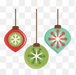 Download Hd Hanging Christmas Ornaments - Svg File png