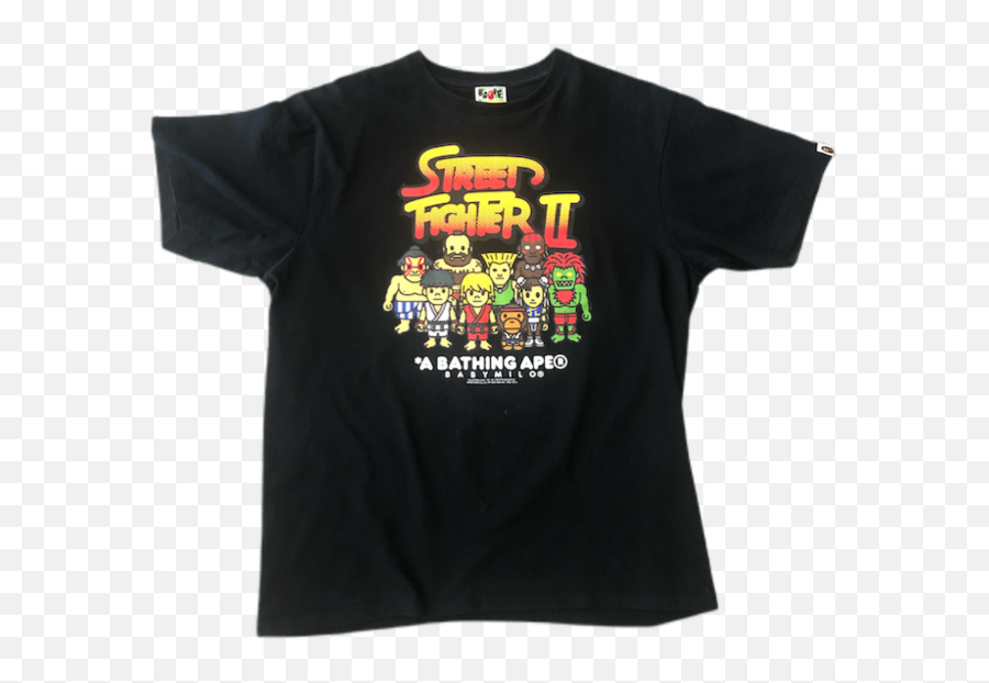 Bape 2016 Street Fighter 2 T - Shirt Size Xlarge Short Sleeve Png,Street Fighter 2 Logo