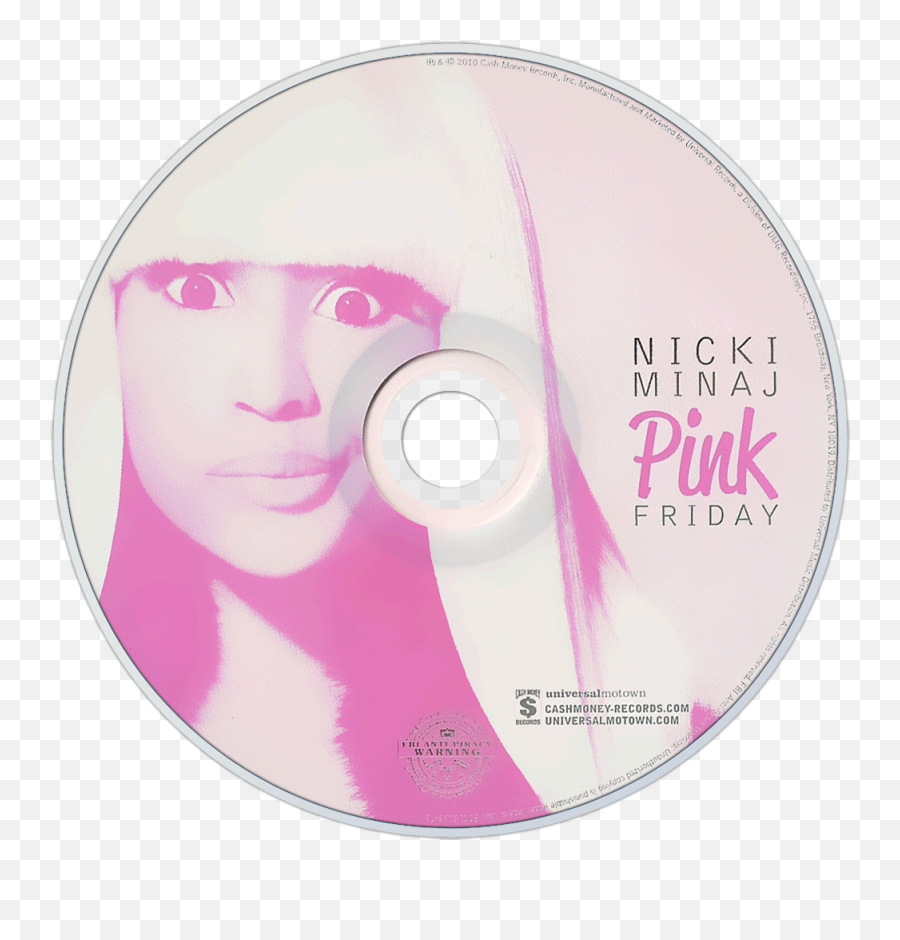 Nicki Minaj Pink Friday Cd Disc Image - Nicki Minaj Album Cd Pink Friday Deluxe Edition Png,Cd Png