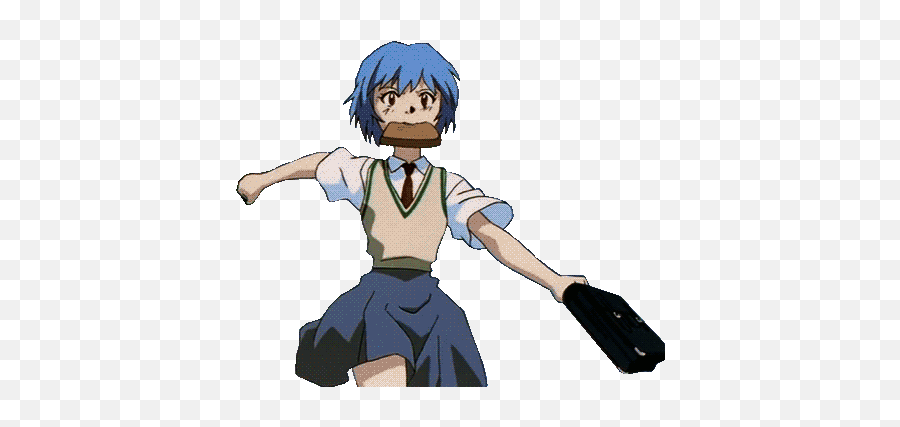 Animated Gif About In Anime - Rei Ayanami Gif Png,Anime Gif Transparent