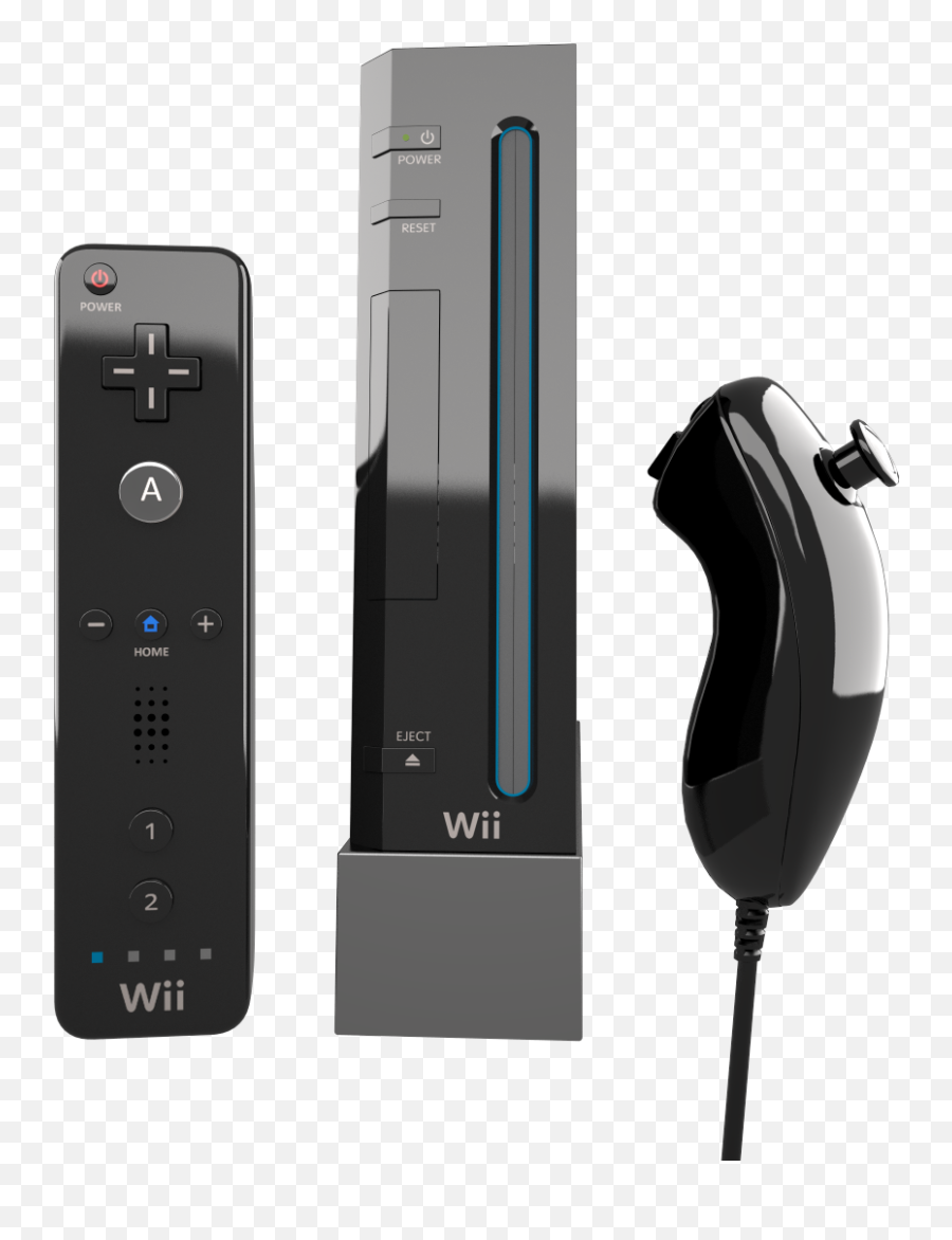 Nintendo Wii Controller - Wii Black Png,Wii Png