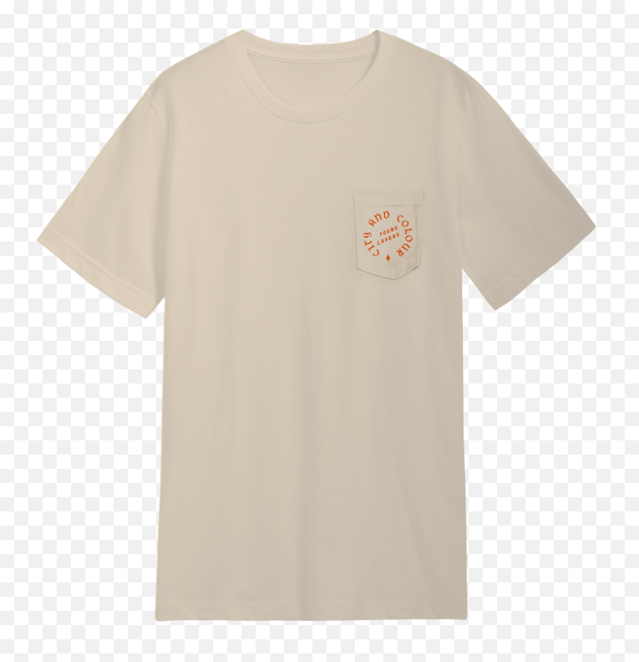 Young Lovers Pocket T - Shirt Sand Apparel City And Short Sleeve Png,Shirt Pocket Png