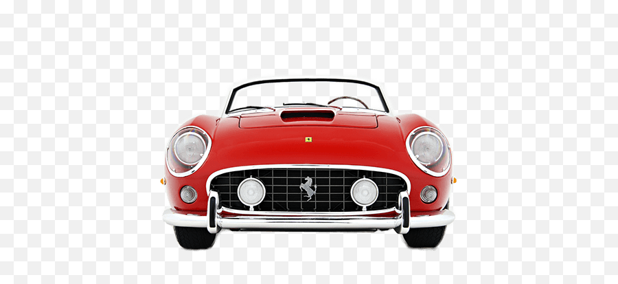 Ferrari Front View Transparent Png - Stickpng Vintage Car Front View Png,Car Front View Png