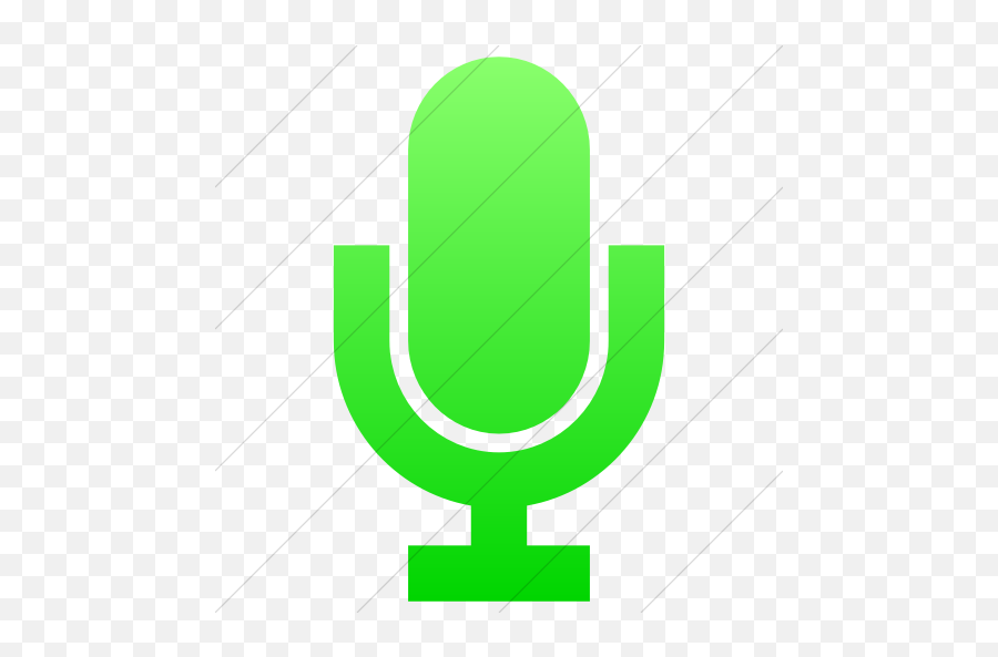 Simple Ios Neon Green Gradient Raphael - Green Microphone Icon Transparent Png,Google Now Microphone Icon