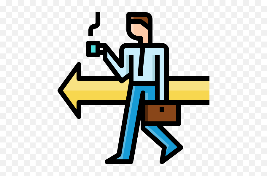 Go To Work - Free People Icons Free Icon Going To Work Png,How It Works Icon