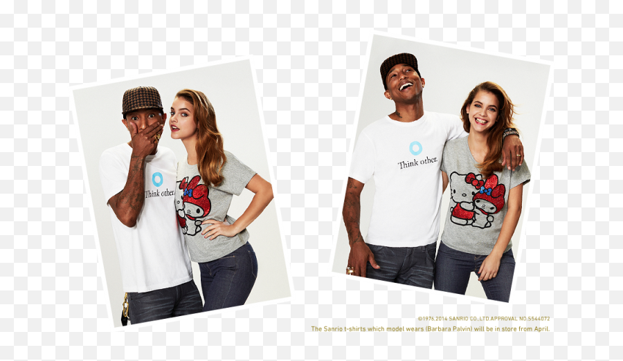 Uniqlo 2014 Campaign - Pharrell Williams Png,Barbara Palvin Png