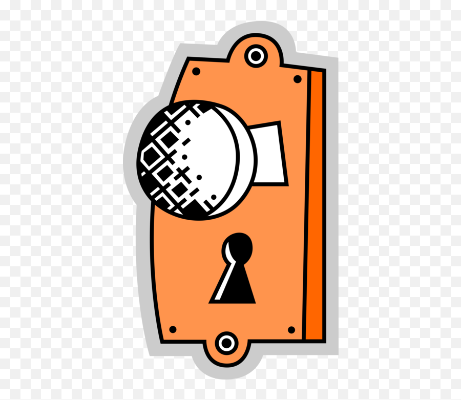 Door Knob Handle With Keyhole - Vector Image Dot Png,Door Knob Icon