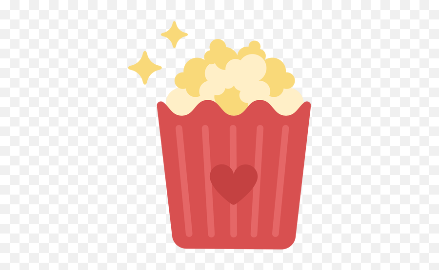 Sparkly Popcorn Bucket Flat Transparent Png U0026 Svg Vector - Baking Cup,Pop Corn Icon