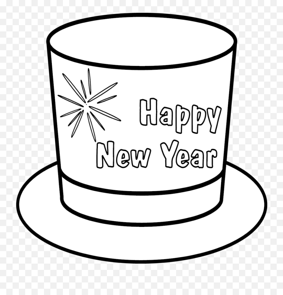 Download Hat Happy New Year W - New Year For 3rd Class Png,New Years Hat Transparent