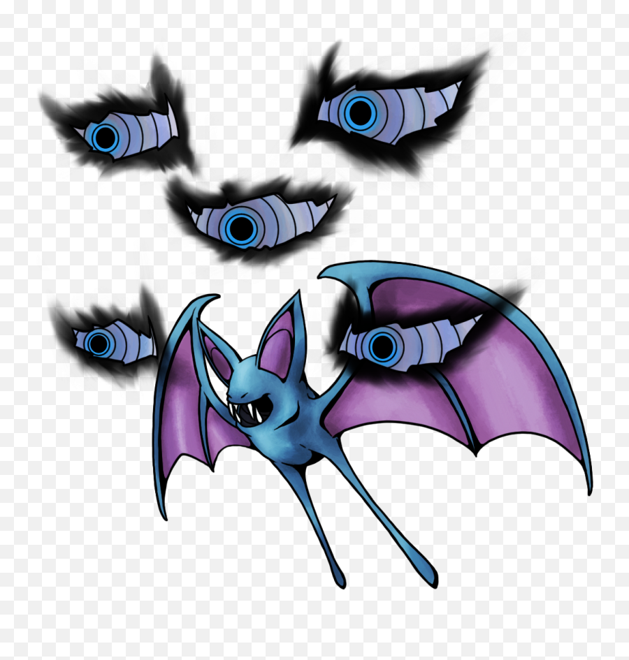 041 Zubat Used Mean Look And Confuse - Pokemon Mean Look Png,Zubat Png