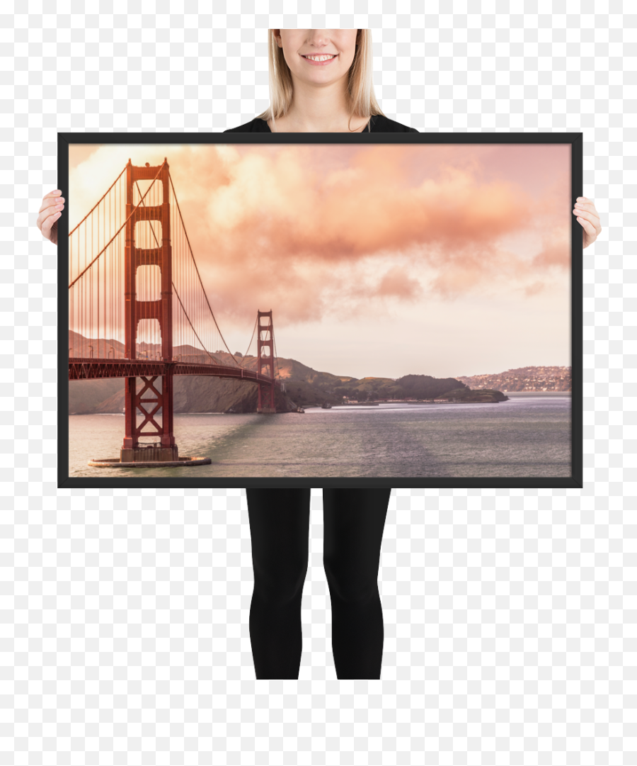 Golden Gate Bridge Framed Print Jamal N Png