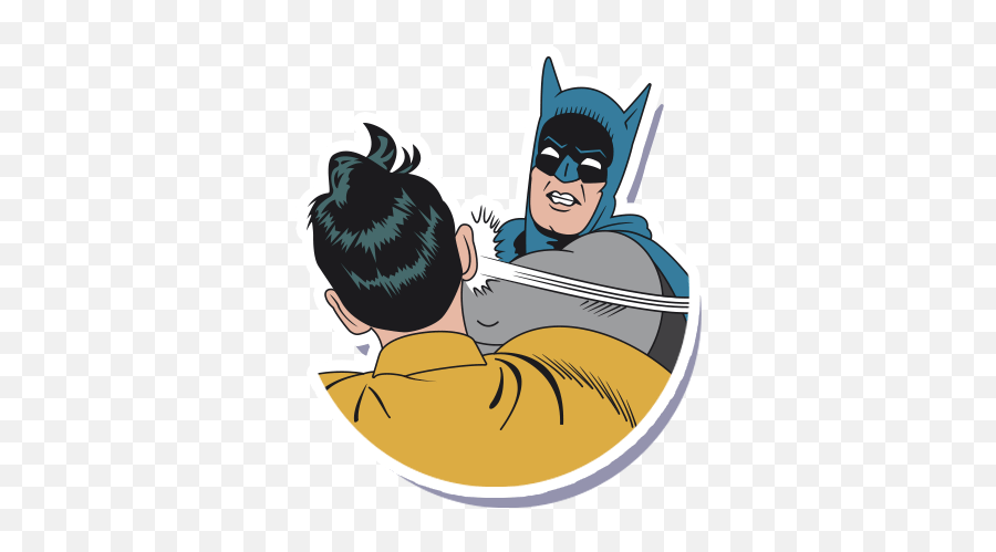 Milos Babic Graphic Designs - Batman Slap Robin Png,Batman And Robin Png.