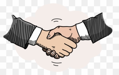 Download Handshake Vector Png - Shaking Cartoon Transparent Background