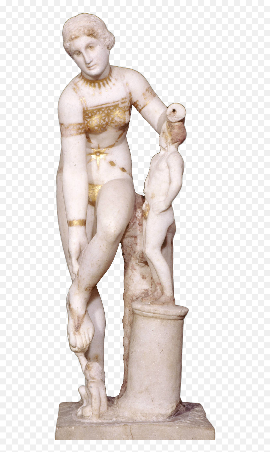Statuette Found In Pompeii Dated - Venus Bikini Staue Png,Aphrodite Png