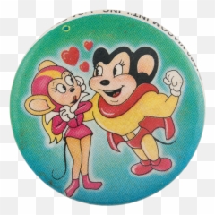 Mighty Mouse And Pearl Pureheart Entertainment Button - Mighty Mouse Pearl Pureheart Png,Mighty Mouse Png