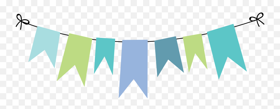 Bunting Vector Template - Transparent Background Party Banner Png,Banderines Png