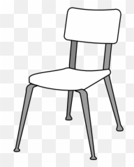 Clipart Black And White Png Image - Chair Black And White,Chair Clipart Png