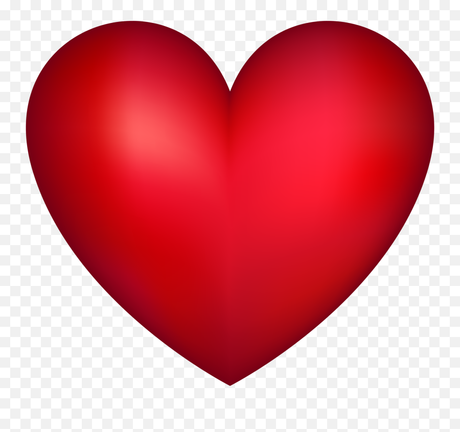 Red Heart Transparent Png Image 3d - Heart Free Clipart,3d Heart Png