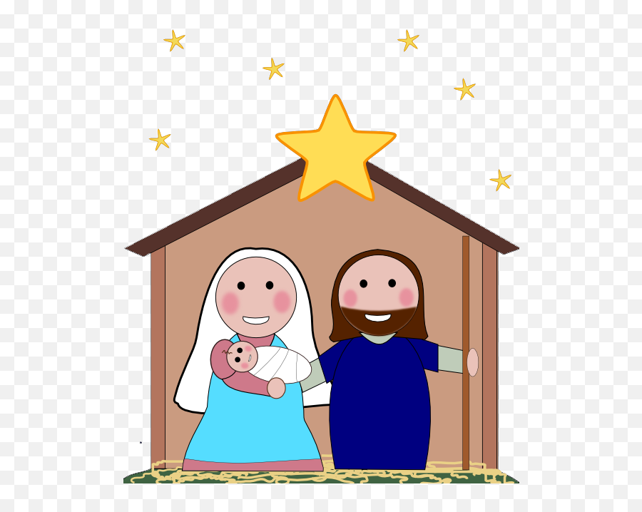Download Free Nativity Silhouette Images Png Image Clipart - Easy Cartoon Nativity Scene,Nativity Star Png