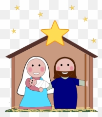 Download Free Nativity Silhouette Images Png Image Clipart - Easy Cartoon Nativity Scene,Nativity Star Png