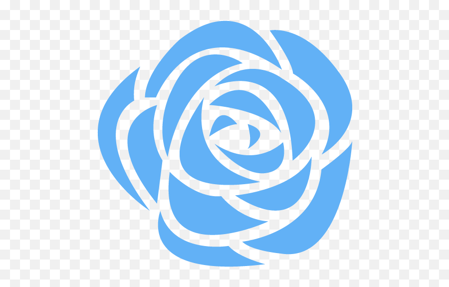 Tropical Blue Rose Icon - Free Tropical Blue Flower Icons Blue Rose Logo Png,Blue Rose Png
