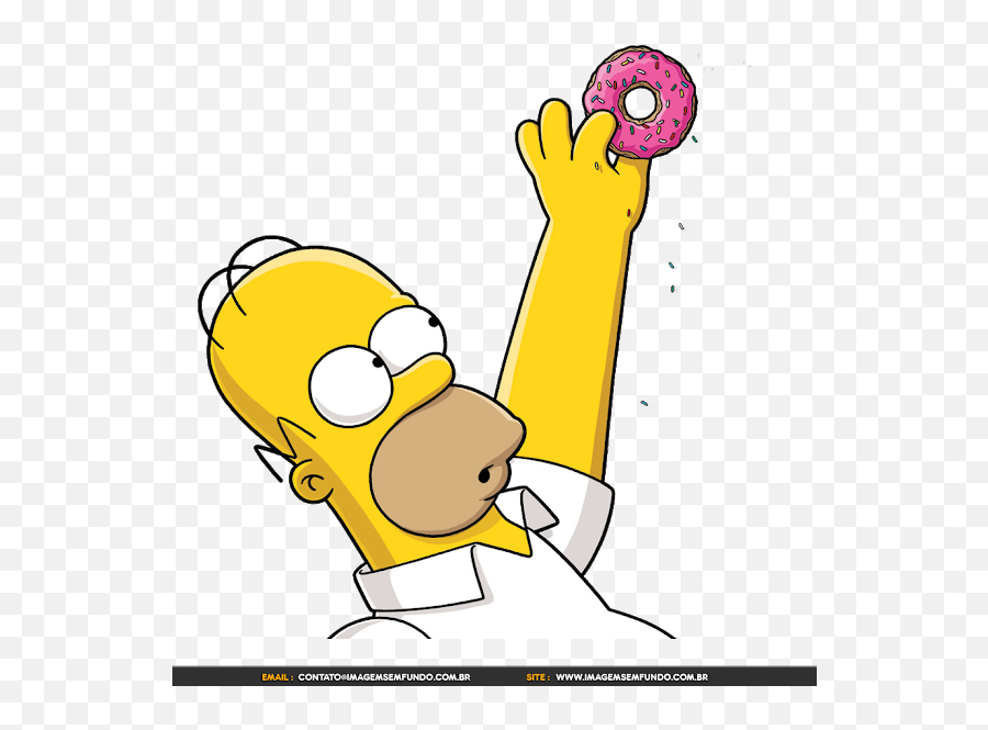 Os Simpsons Png Picture - Homer Simpson Holding A Donut,The Simpsons Png